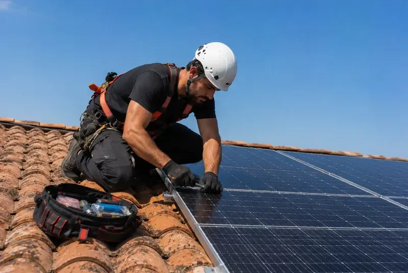Maintenance et monitoring de panneaux solaires à Gout-Rossignol